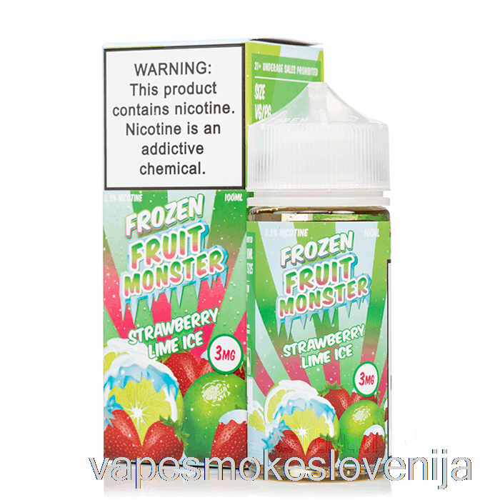 Vape Slovenija Led Jagoda Limeta - Frozen Fruit Monster - 100ml 3mg
